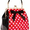 Banned American Polkadot 50's Bag Red