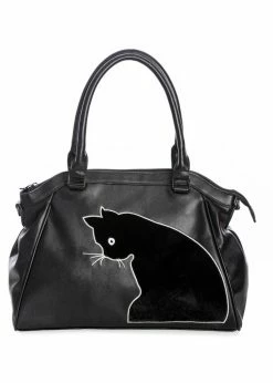 Banned Sabrina Cat Handbag Black