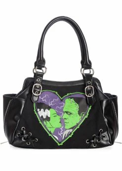 Banned Frankenstein And Bride Bag Black