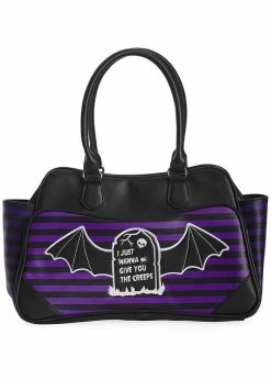 Banned I Just To Give You The Creeps Bag Purple