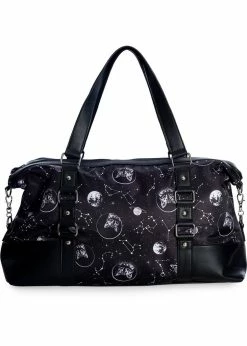 Banned Space Cat Gym Weekend Bag Black