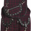 Banned Yami Check Backpack Burgundy -Pretty Retro Sales banned BG7152 yamy backpack burgundy 0 1024x1024