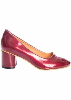 Banned The Modernist 60's Pumps Burgundy Colour