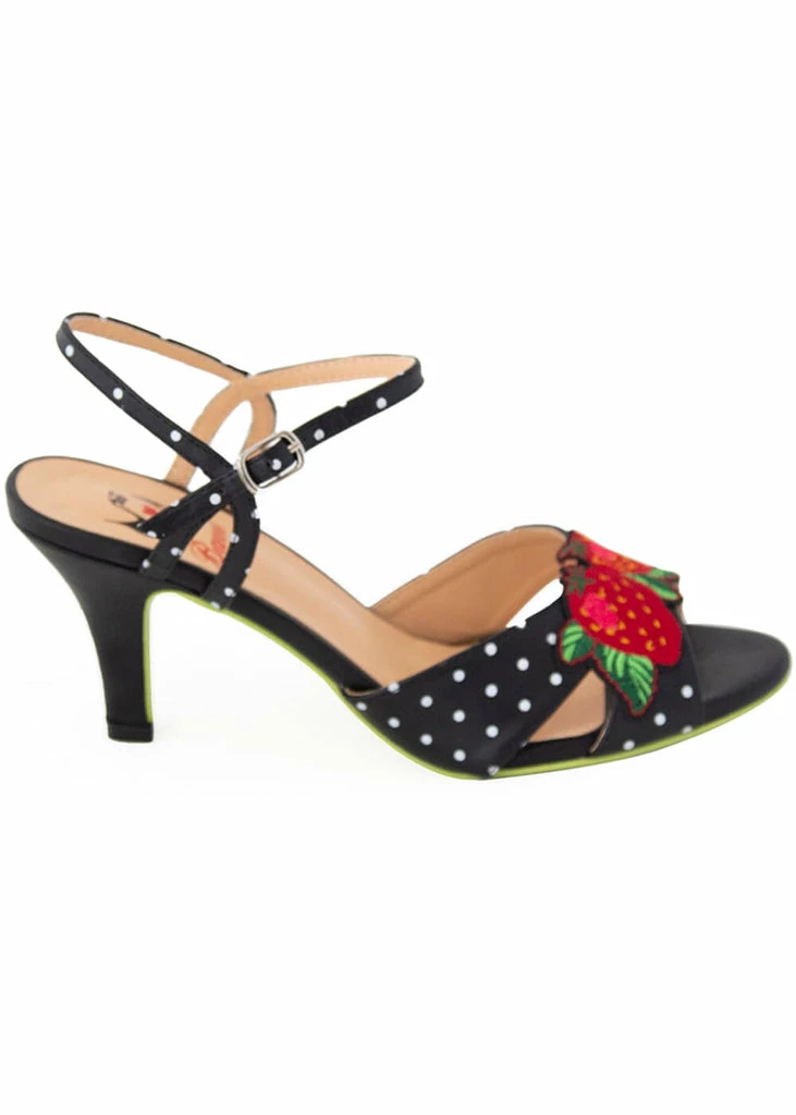 Banned Fragola Strawberry 50's Pumps Black 5 Banned Fragola Strawberry 50's Pumps Black - Image 3