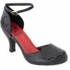 Banned Femme Fatale Spiderweb 50's Pumps Black