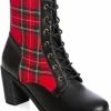 Banned Shake Your Booty Tartan 60's Ankle Boots Red -Pretty Retro Sales banned SE71113 shake your booty boots red 0 1024x1024