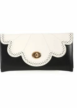 Banned Scalloped Wallet White