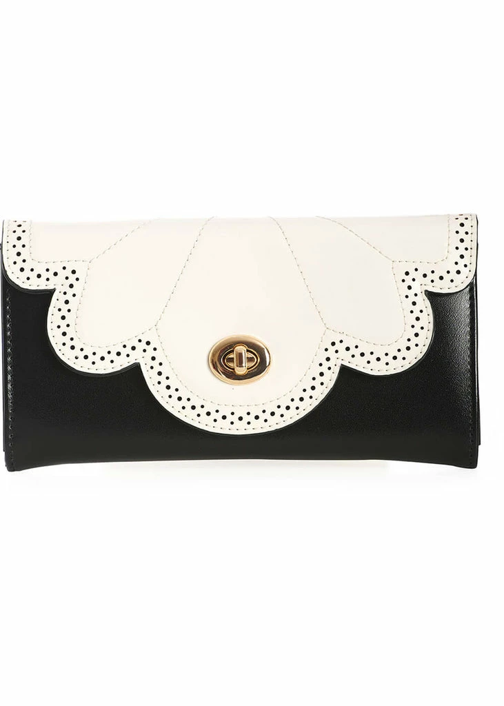 Banned Scalloped Wallet White 3 Banned Scalloped Wallet White