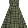 Collectif Dolores Dales Check 50's Swing Dress Green -Pretty Retro Sales collectif AW210807C dolores dales swing dress grn 1 a58a7313 e723 4288 a0f5 f08ed850fa69 1024x1024