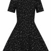 Collectif Katy Night Sky 60's Skater Dress Black -Pretty Retro Sales collectif SS200814B katy night sky dress blk 4 1024x1024