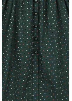 Collectif Jemima Polkadot 50's Swing Dress Green -Pretty Retro Sales collectif SS200819B jemima polkadot dress grn 2 1024x1024