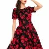 Dolly & Dotty Darlene Red Roses 50's Swing Dress Black -Pretty Retro Sales dolly dotty V333BLAREFLO darlene red roses dress black 10 be327c0a c323 417f a3cd f4461798ae3c 1024x1024