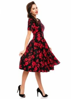Dolly & Dotty Darlene Red Roses 50's Swing Dress Black -Pretty Retro Sales dolly dotty V333BLAREFLO darlene red roses dress black 11 550eb8f2 5cc5 4c74 b343 5b54b7c0c609 1024x1024