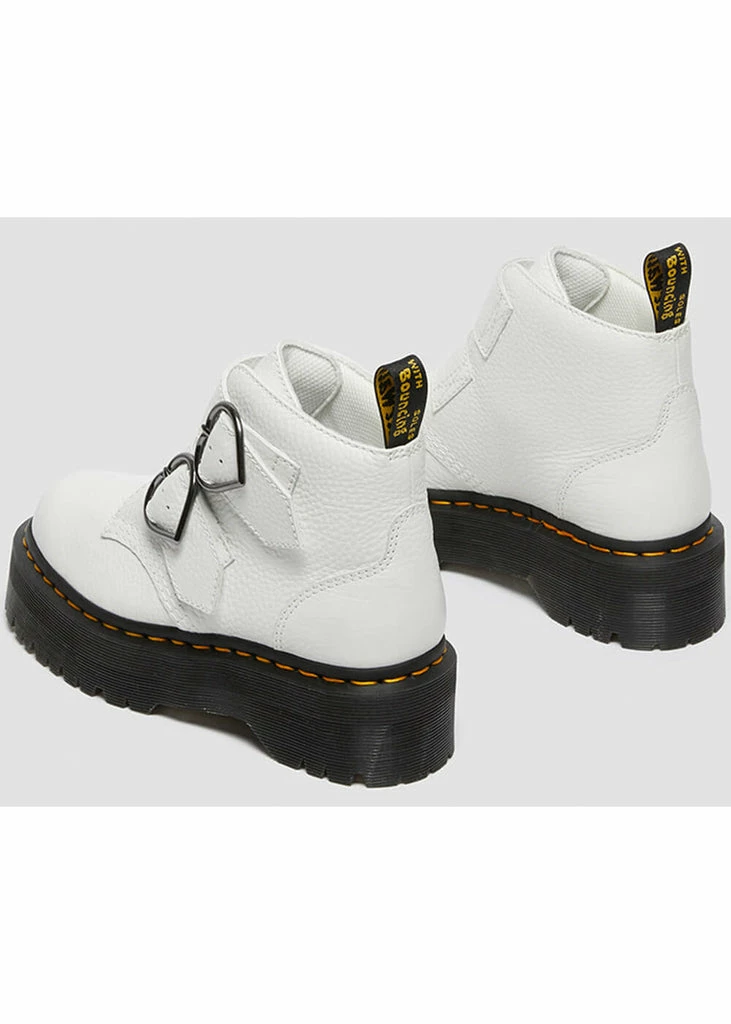 Dr. Martens Devon Heart Aunt Sally Soft Leather Boots White 7 Dr. Martens Devon Heart Aunt Sally Soft Leather Boots White - Image 5