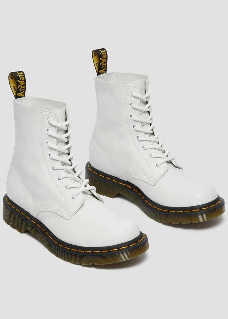 Dr. Martens 1460 Pascal Virginia Soft Leather Boots White 6 Dr. Martens 1460 Pascal Virginia Soft Leather Boots White - Image 4