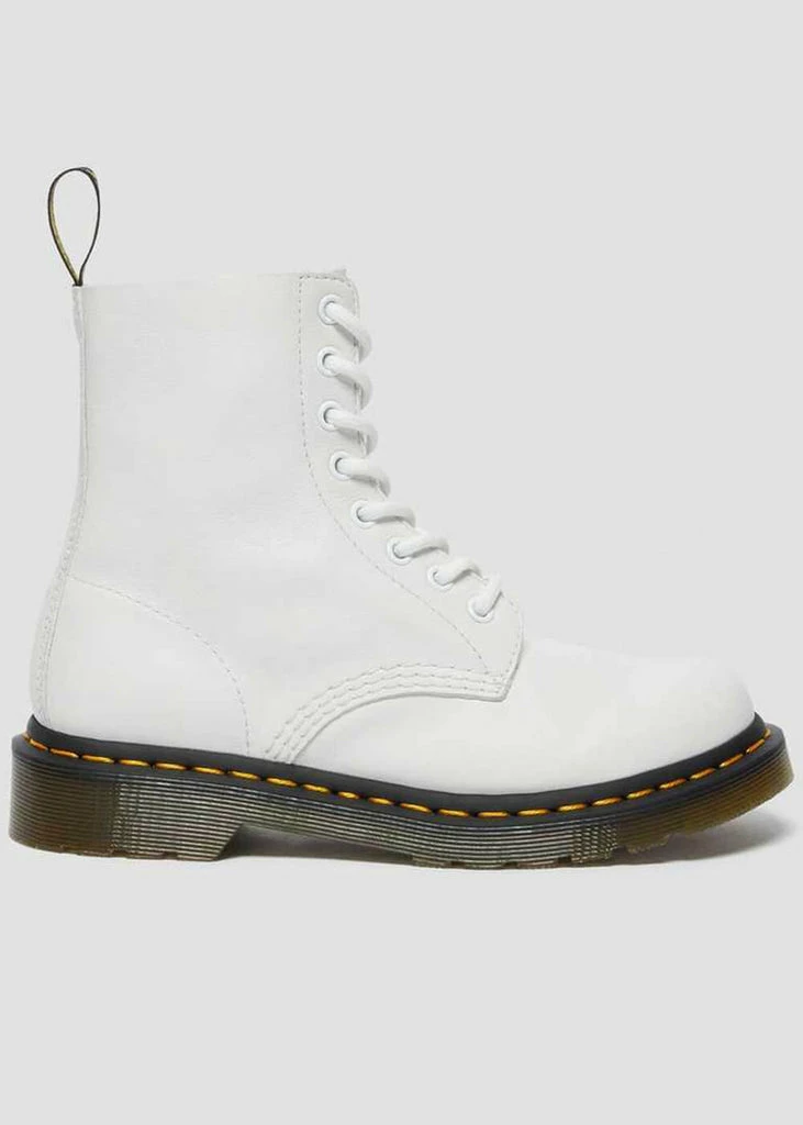 Dr. Martens 1460 Pascal Virginia Soft Leather Boots White 8 Dr. Martens 1460 Pascal Virginia Soft Leather Boots White - Image 6