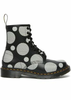 Dr. Martens 1460 Polka Dot Leather Boots Black White 12 Dr. Martens 1460 Polka Dot Leather Boots Black White -Pretty Retro Sales dr martens 26876009 1460 polka dot blk wt 1 1024x1024
