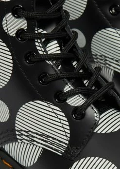 Dr. Martens 1460 Polka Dot Leather Boots Black White 11 Dr. Martens 1460 Polka Dot Leather Boots Black White -Pretty Retro Sales dr martens 26876009 1460 polka dot blk wt 8 1024x1024