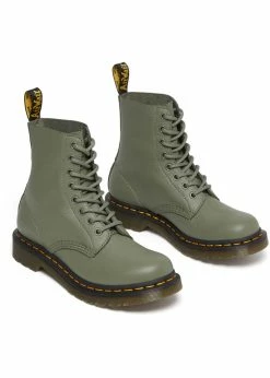 Dr. Martens 1460 Pascal Virginia Soft Leather Boots Khaki Green 11 Dr. Martens 1460 Pascal Virginia Soft Leather Boots Khaki Green -Pretty Retro Sales dr martens 27641384 1460 1460 pascal virginia khaki grn 0 1024x1024