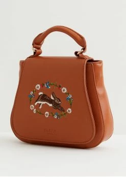 Fable England Rabbit Shoulderbag Brown -Pretty Retro Sales fable 47001 rabbit tote bag brown 2 01f15735 c439 4aae 8585 da19f0f0d541 1024x1024