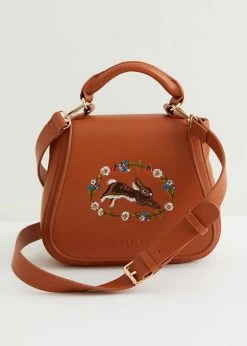 Fable England Rabbit Shoulderbag Brown