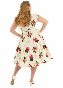 Hearts & Roses Delilah Floral 50's Swing Dress Cream -Pretty Retro Sales hearts roses 174 delilah dress cream 1 07d7265f 6415 4dd1 b612 724df6a3fafc 1024x1024