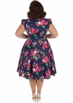 Hearts & Roses Midnight Garden 50's Swing Dress Navy -Pretty Retro Sales hearts roses 3469 midnight garden dress navy 2 18dad071 141a 46be 812b e0049c9df162 1024x1024