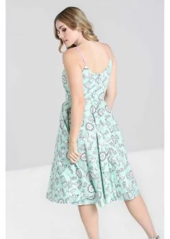 Hell Bunny Birdcage 50's Swing Dress Mint -Pretty Retro Sales hell bunny HLB40167 birdcage swing dress mnt 2 1024x1024