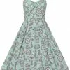 Hell Bunny Birdcage 50's Swing Dress Mint -Pretty Retro Sales hell bunny HLB40167 birdcage swing dress mnt 4 1024x1024