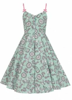 Hell Bunny Birdcage 50's Swing Dress Mint -Pretty Retro Sales hell bunny HLB40167 birdcage swing dress mnt 5 1024x1024
