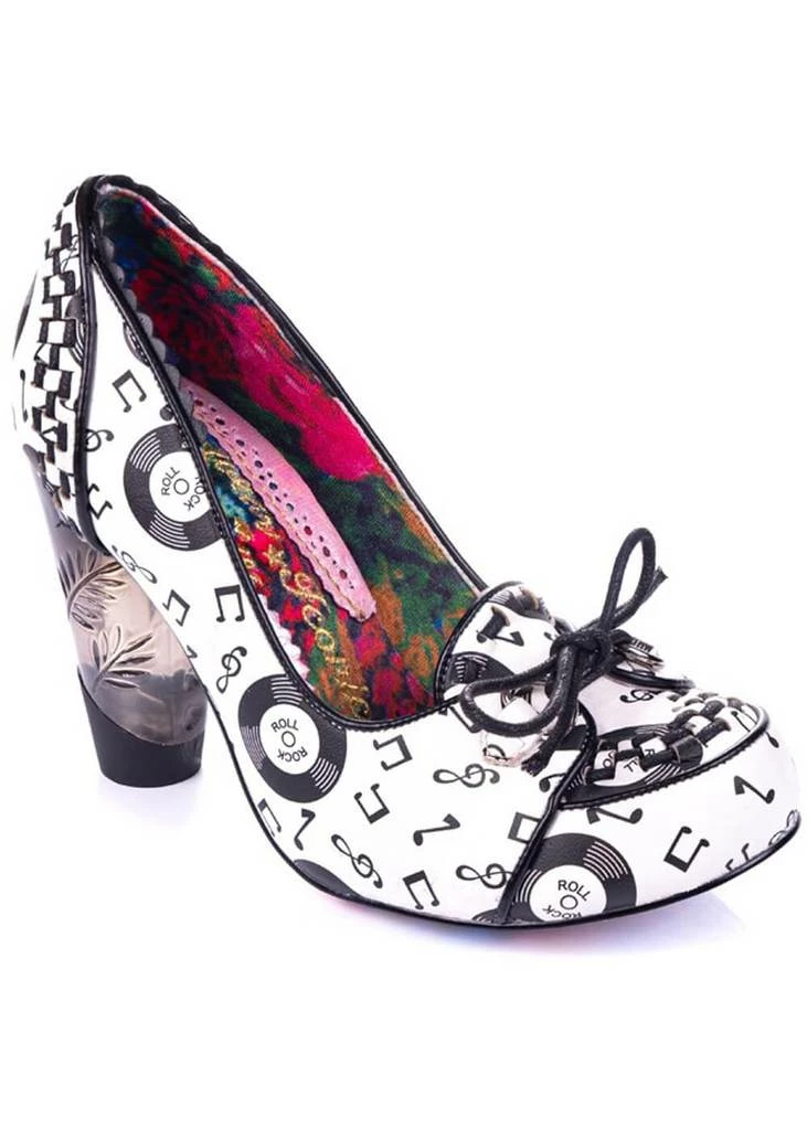 Irregular Choice Rocko Rock 'n Roll 50's Pumps White 3 Irregular Choice Rocko Rock 'n Roll 50's Pumps White