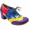 Irregular Choice Clara Bow 60's Heels Purple