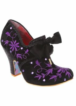 Irregular Choice Penny For Your Thoughts 70's Pumps Black
