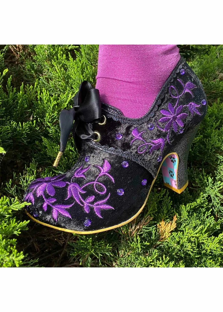 Irregular Choice Penny For Your Thoughts 70's Pumps Black 4 Irregular Choice Penny For Your Thoughts 70's Pumps Black - Image 2