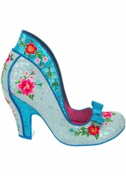 Irregular Choice Fancy Folk Pumps In Blue -Pretty Retro Sales irregular choice 4135 53C fancy folk blue 1 1024x1024