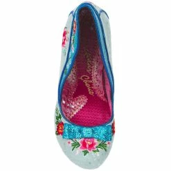 Irregular Choice Fancy Folk Pumps In Blue -Pretty Retro Sales irregular choice 4135 53C fancy folk blue 3 1024x1024