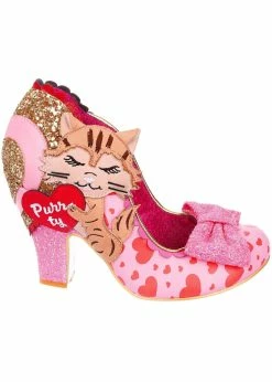 Irregular Choice Smitten Kittens Cat 50's Pumps Pink