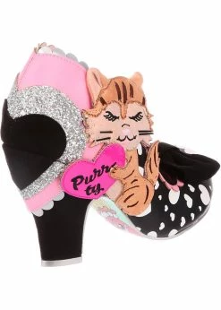 Irregular Choice Smitten Kittens Cat 50's Pumps Black -Pretty Retro Sales irregular choice 4135 54C smitten kitten blk 0 1024x1024