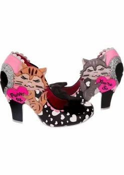 Irregular Choice Smitten Kittens Cat 50's Pumps Black
