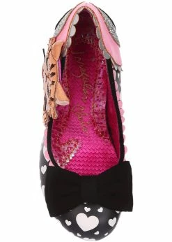 Irregular Choice Smitten Kittens Cat 50's Pumps Black -Pretty Retro Sales irregular choice 4135 54C smitten kitten blk 4 1024x1024