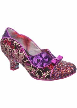 Irregular Choice Hold Up 40's Pumps Pink Purple