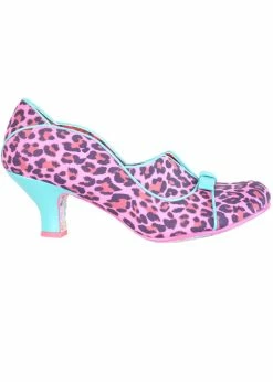 Irregular Choice Hold Up 50's Pumps Pink Multi