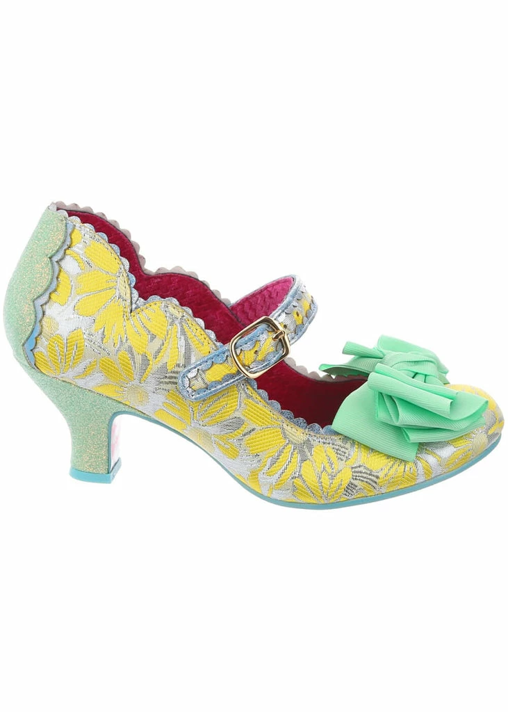 Irregular Choice Summer Breeze 40's Pumps Yellow 7 Irregular Choice Summer Breeze 40's Pumps Yellow - Image 5