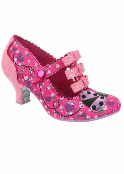 Irregular Choice Ladybuggin 50's Pumps Pink