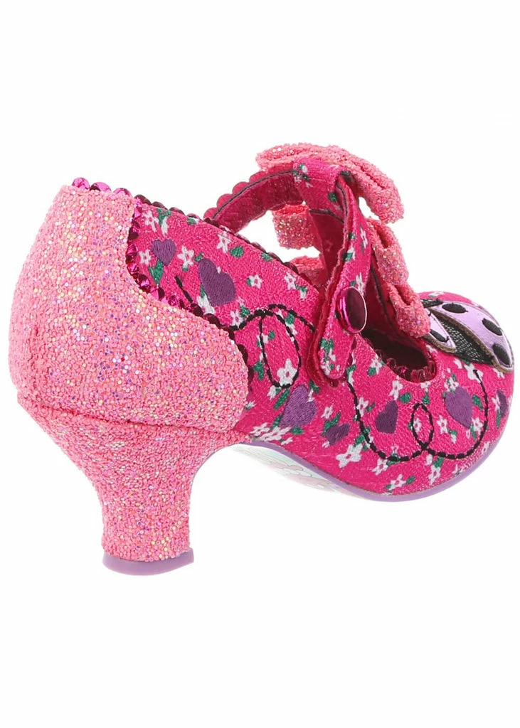 Irregular Choice Ladybuggin 50's Pumps Pink 6 Irregular Choice Ladybuggin 50's Pumps Pink - Image 4