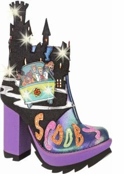 Irregular Choice Scooby Doo Hold On Gang Boots Blue