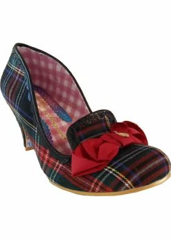 Irregular Choice Kanjanka Checks Pumps Black
