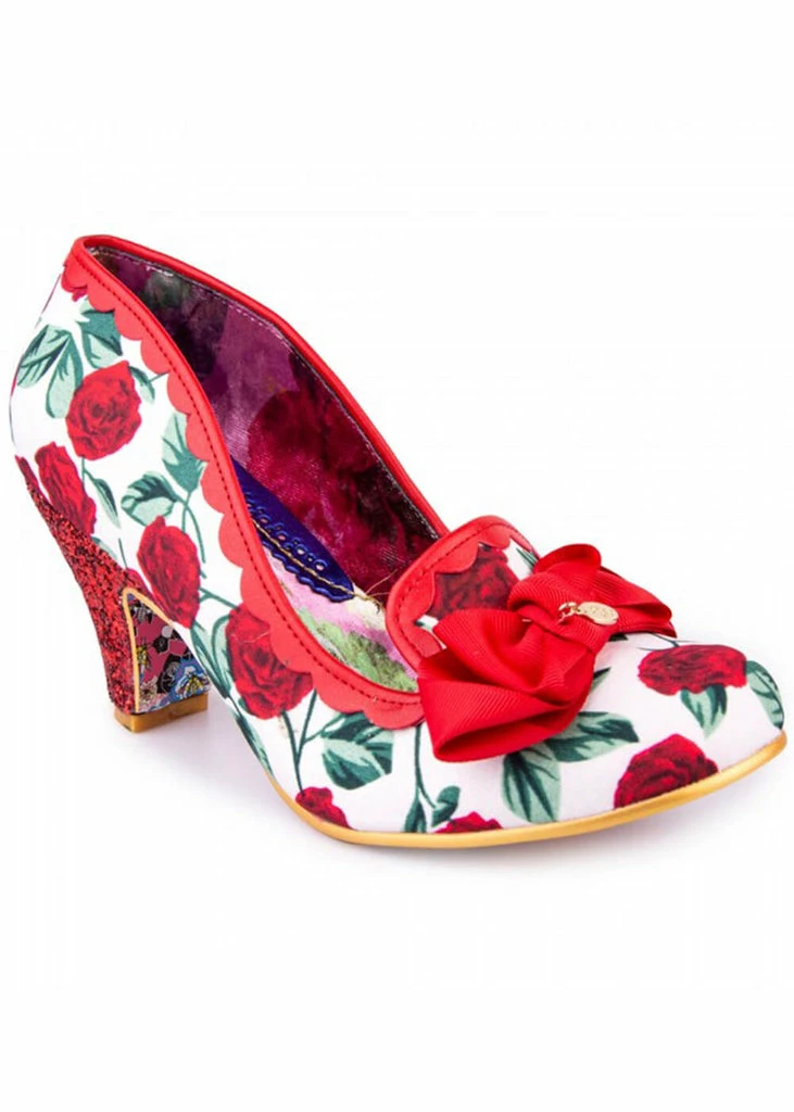 Irregular Choice Kanjanka Floral 50's Pumps Red 3 Irregular Choice Kanjanka Floral 50's Pumps Red