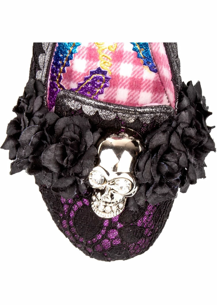 Irregular Choice Halloween Dark Daydream Lace Pumps Black 4 Irregular Choice Halloween Dark Daydream Lace Pumps Black - Image 2