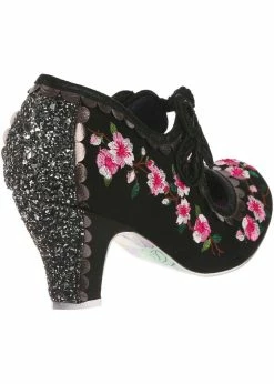 Irregular Choice Cherry Blossoming Pumps Black -Pretty Retro Sales irregular choice 4255 90A cherry blossoming blk 2 1024x1024